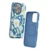 Onegif Apple İphone 16 Pro Flower Series Magsafe Kapak - Mavi