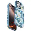Onegif Apple İphone 16 Pro Max Flower Series Magsafe Kapak - Mavi