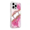 Onegif Apple İphone 16 Pro Max Lotus Simli Magsafe Kapak - Pembe