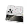 Onegif Apple İphone 16 Pro Max Misk Simli Magsafe Kapak - Desen 4