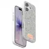 Onegif Apple İphone 17 Bright Simli Kapak - Beyaz