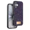 Onegif Apple İphone 17 Bright Simli Kapak - Derin Mor