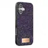 Onegif Apple İphone 17 Bright Simli Kapak - Derin Mor