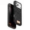 Onegif Apple İphone 17 Pro Bright Simli Kapak - Siyah