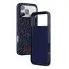 Onegif Apple İphone 17 Pro Max Bright Simli Kapak - Mavi