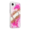 Onegif Apple İphone 17e Lotus Simli Magsafe Kapak - Pembe