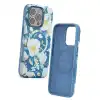 Onegif İphone 16 Pro Max Flower Series Magsafe Kapak - Mavi