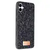 Onegif Samsung Galaxy A06 Bright Simli Kapak - Siyah