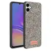 Onegif Samsung Galaxy A07 4g Bright Simli Kapak - Gümüş