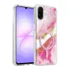 Onegif Samsung Galaxy A07 4g Lotus Simli Magsafe Kapak - Pembe
