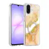 Onegif Samsung Galaxy A07 4g Lotus Simli Magsafe Kapak - Turuncu