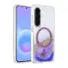 Onegif Samsung Galaxy A37 5g Lotus Simli Magsafe Kapak - Mor