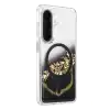 Onegif Samsung Galaxy A56 Lotus Simli Magsafe Kapak - Siyah
