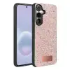 Onegif Samsung Galaxy A57 5g Bright Simli Kapak - Pembe