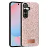 Onegif Samsung Galaxy S24 Fe Bright Simli Kapak - Pembe