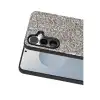 Onegif Samsung Galaxy S25 Bright Simli Kapak - Gümüş