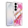 Onegif Samsung Galaxy S26 Lotus Simli Magsafe Kapak - Pembe