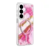 Onegif Samsung Galaxy S26 Lotus Simli Magsafe Kapak - Pembe