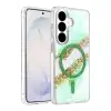 Onegif Samsung Galaxy S26 Lotus Simli Magsafe Kapak - Yeşil