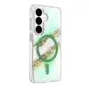 Onegif Samsung Galaxy S26 Lotus Simli Magsafe Kapak - Yeşil