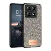 Onegif Xiaomi Mi 14t Pro Bright Simli Kapak - Gold
