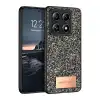 Onegif Xiaomi Mi 14t Pro Bright Simli Kapak - Gümüş