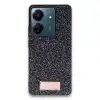 Onegif Xiaomi Redmi 13c Bright Simli Kapak - Siyah