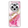 Onegif Xiaomi Redmi 14c Lotus Simli Magsafe Kapak - Pembe