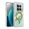 Onegif Xiaomi Redmi Note 15 Pro Plus 5g Lotus Simli Magsafe Kapak - Yeşil