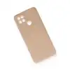Oppo A15 Kılıf Nano İçi Kadife Silikon - Pudra