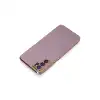 Oppo A16 Kılıf Volet Silikon - Mor