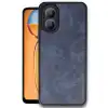 Oppo A38 Kılıf Aras Deri Kapak - Lacivert