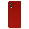 Oppo A38 Kılıf First Silikon - Kırmızı