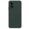 Oppo A38 Kılıf First Silikon - Koyu Yeşil