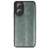 Oppo A38 Kılıf Flip Cover - Koyu Yeşil