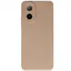 Oppo A38 Kılıf Nano İçi Kadife Silikon - Pudra