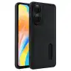 Oppo A38 Sara Kartvizitli Deri Kılıf - Siyah