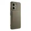 Oppo A5 Pro 4g Kılıf Auto Focus Karbon Kapak - Kahverengi