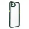 Oppo A73 Kılıf Miami Şeffaf Silikon - Koyu Yeşil
