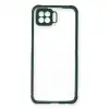 Oppo A73 Kılıf Miami Şeffaf Silikon - Koyu Yeşil