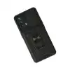 Oppo A74 4g Kılıf Pars Lens Yüzüklü Silikon - Siyah