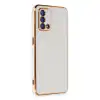 Oppo A74 4g Kılıf Volet Silikon - Beyaz