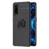 Oppo Find X2 Kılıf Range Yüzüklü Silikon - Siyah