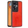 Oppo Reno 11f Kılıf Aras Deri Kapak - Kırmızı