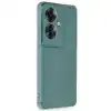 Oppo Reno 11f Kılıf Auto Focus Karbon Kapak - Koyu Yeşil