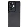 Oppo Reno 11f Kılıf Auto Focus Karbon Kapak - Siyah