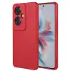 Oppo Reno 11f Kılıf First Silikon - Kırmızı