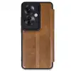 Oppo Reno 11f Kılıf Flip Cover - Taba