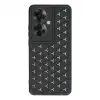 Oppo Reno 11f Kılıf Petek Silikon Kapak - Siyah