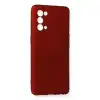 Oppo Reno 5 Pro Kılıf First Silikon - Bordo